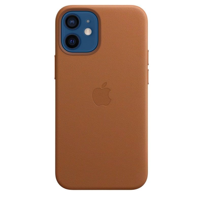 Back panel cover Apple  Leather Case with MagSafe  for iPhone 12 mini California Poppy
