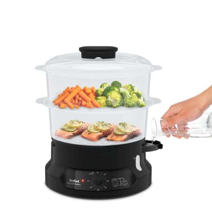 Muud väikesed kodumasinad TEFAL  Food Steamer VC139810	 Black, 800 W, Capacity 6 L, Number of baskets 2