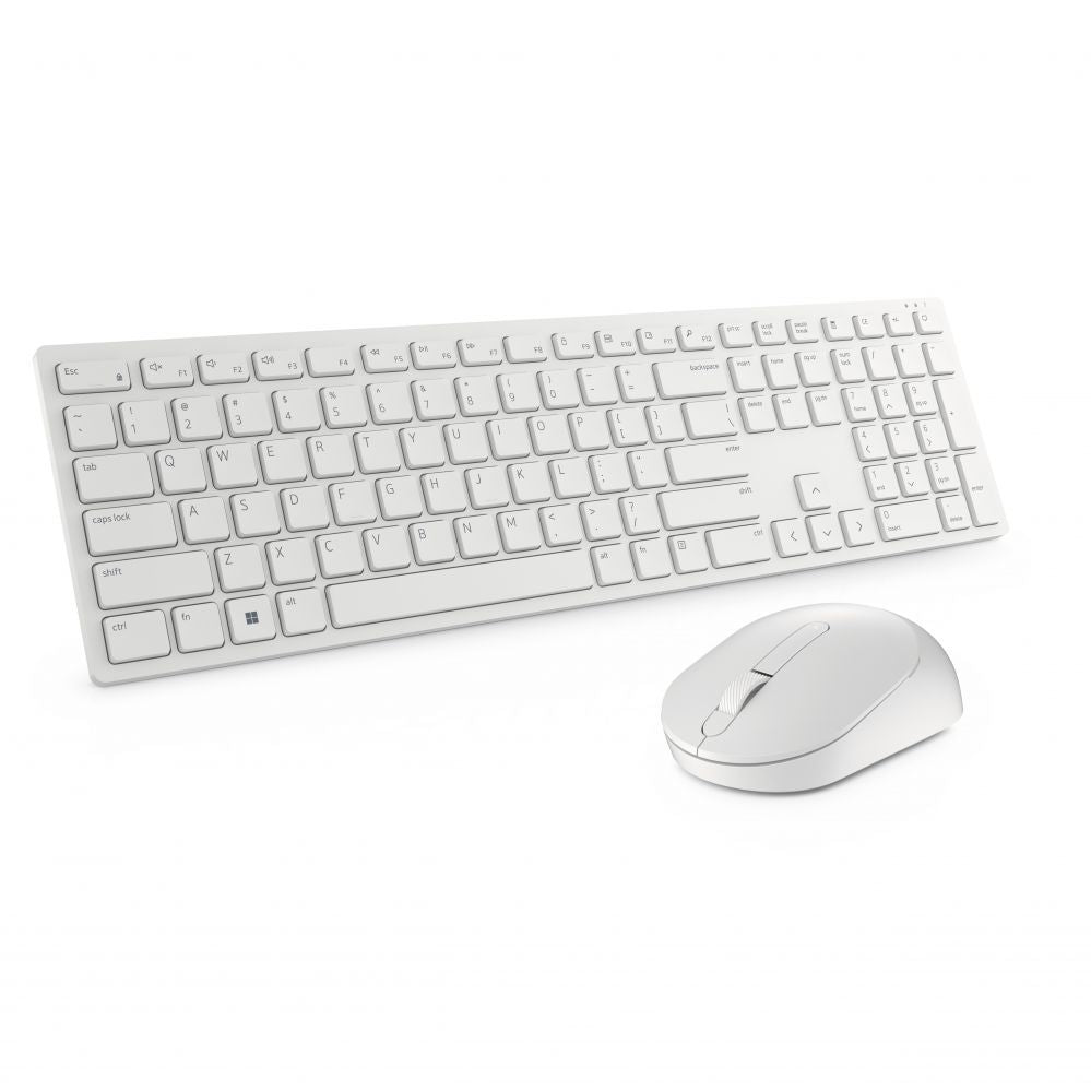 Компьютерная клавиатура Dell  Keyboard and Mouse KM5221W Pro Wireless, US, 2.4 GHz, White