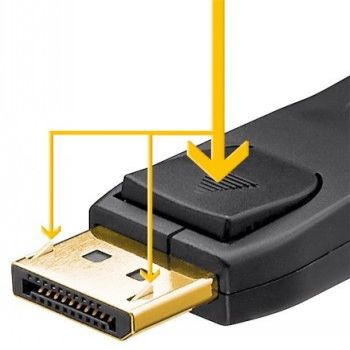 Cable Goobay  GOOBAY DISPLAYPORT-KAAPELI 1.4, 3M, 32.4GBIT/S, 8K@60HZ/4K@240HZ