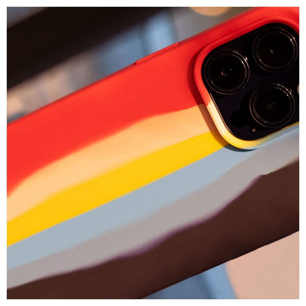 Чехол на заднюю панель Evelatus Apple iPhone 15 Pro Max Silicone case Multi-Colored Rainbow