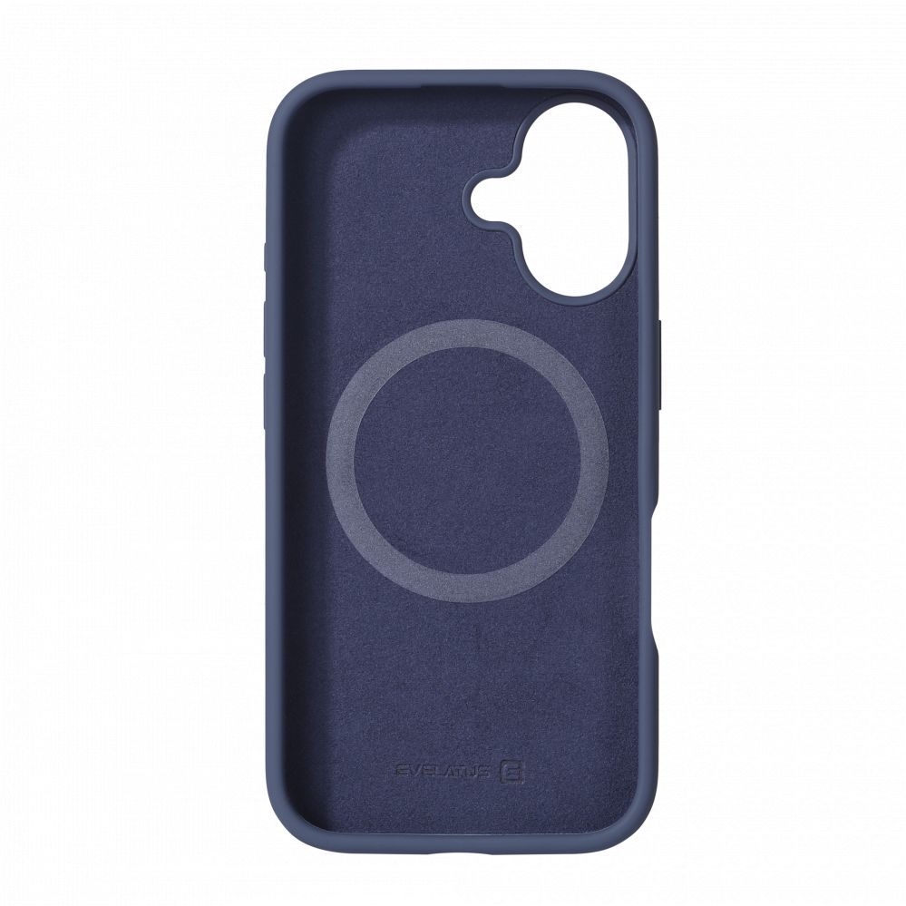 Чехол на заднюю панель Evelatus Apple iPhone 16 Premium Magsafe Soft Touch Silicone Case Midnight Blue