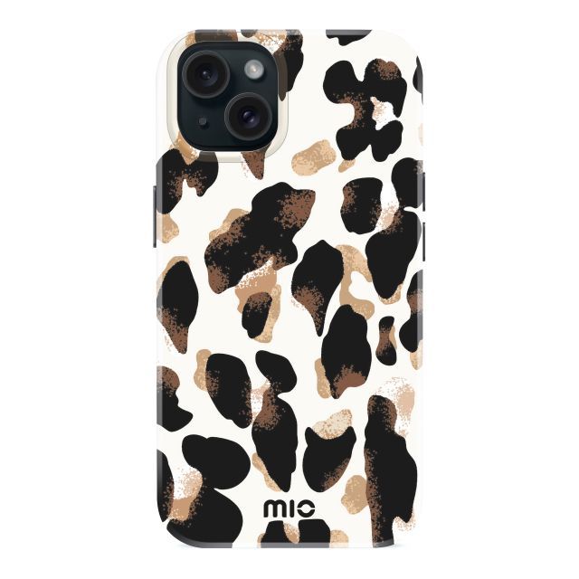 Back panel cover Mio  MIO Leopard Magsafe Compatible for iPhone 13/14/15