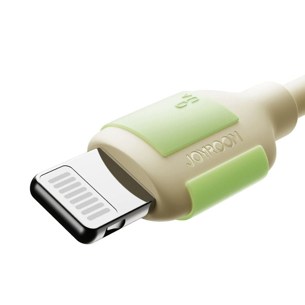Kaabel Joyroom  Joyroom S-A53 3A USB-A - Lightning Cable with Fluorescent Tip 1.2m - Beige