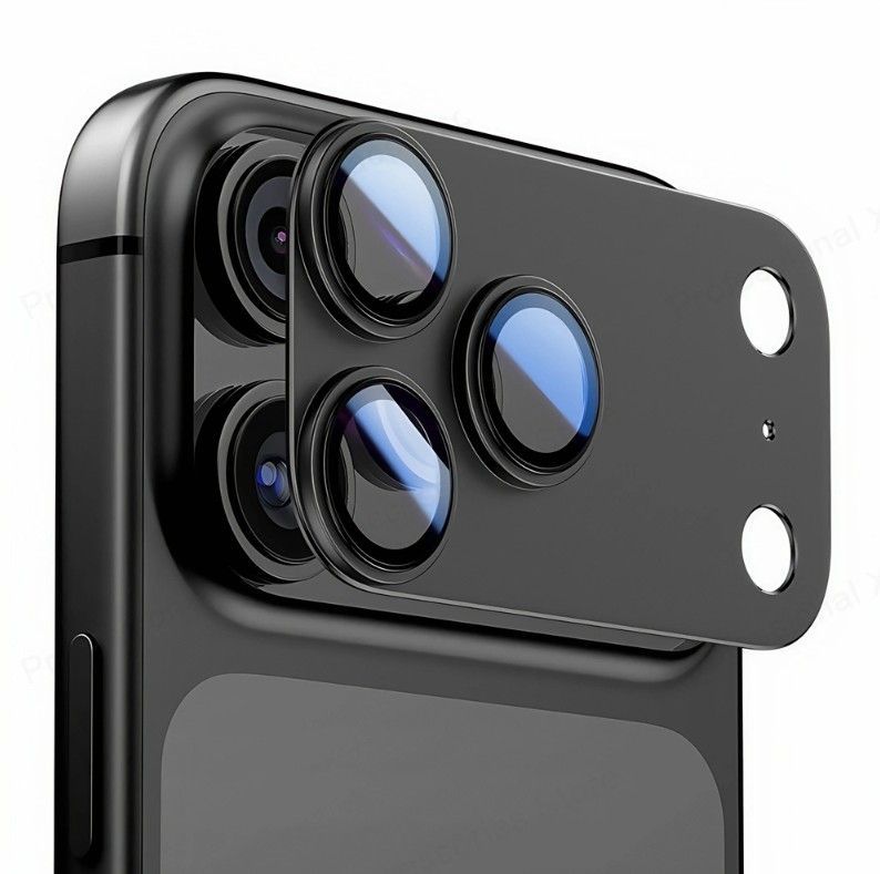Protective glass Tech-Protect Apple IPHONE 17 PRO MAX APARATU TECH-PROTECT CAMFULL FIT Black