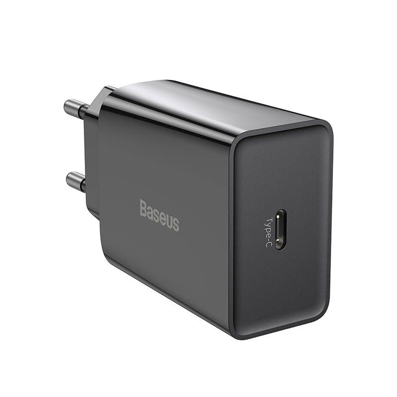 Адаптер Baseus  Baseus Speed Mini Quick Charger, USB-C, PD, 3A, 20W (black)