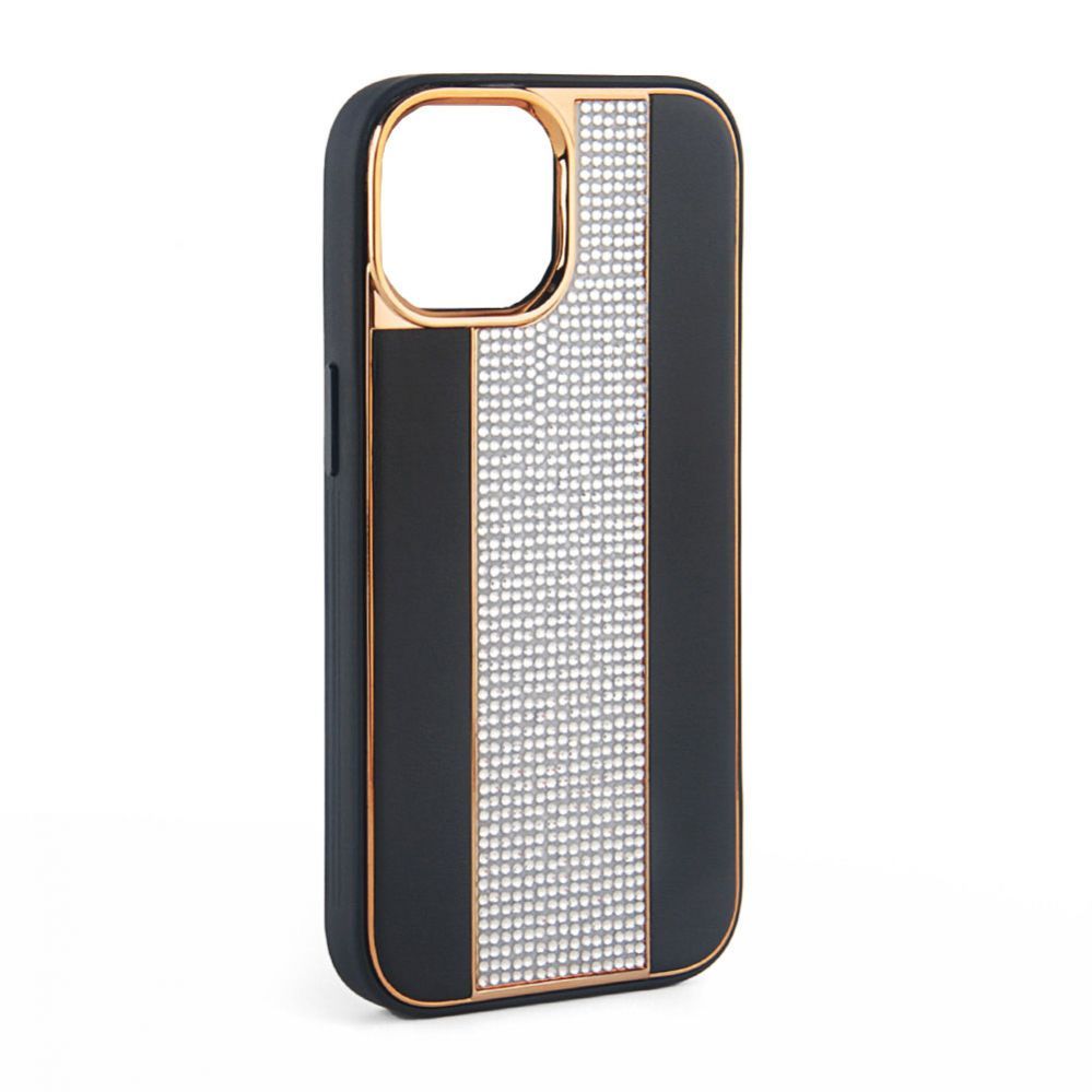 Чехол на заднюю панель iLike Apple iPhone 15 Pro Max Diamonds and Leather Case Black