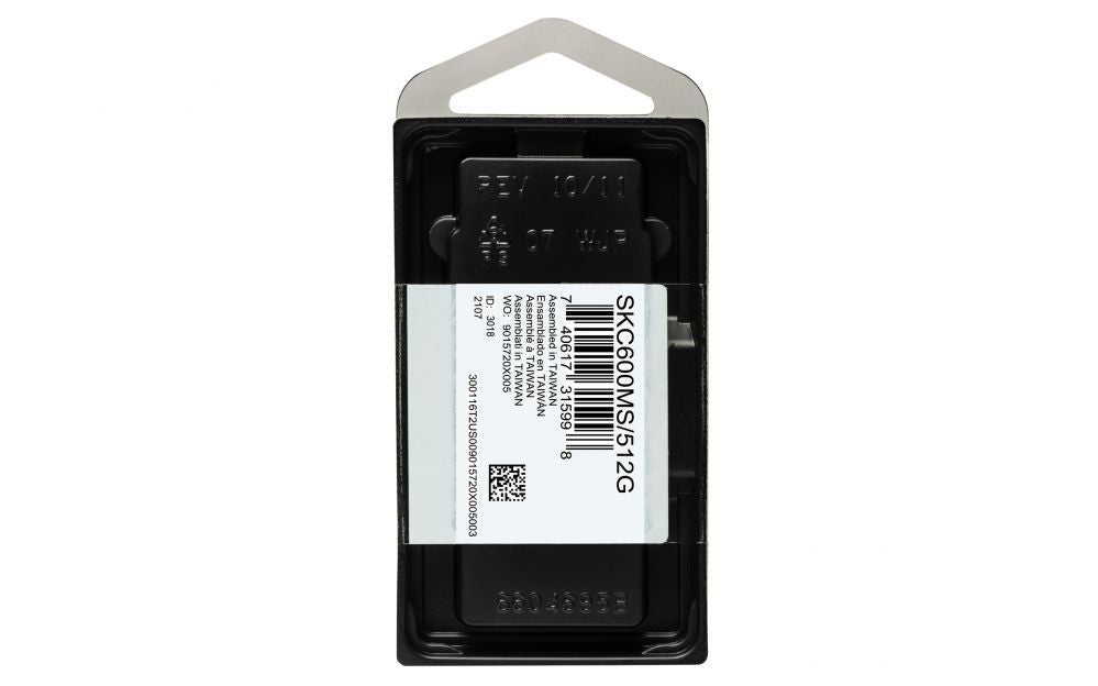 Kõvaketas SSD Kingston  KC600 512 GB, SSD interface mSATA, Write speed 520 MB/s, Read speed 550 MB/s