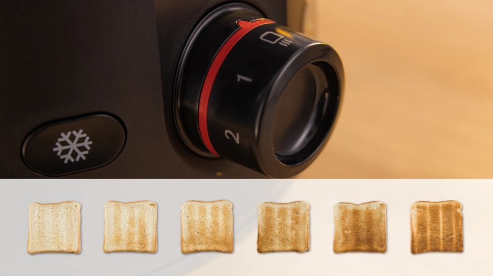 Röster Bosch  Compact Toaster | TAT2M123 MyMoment | Power 950 W | Number of slots 2 | Housing material Plastic | Black