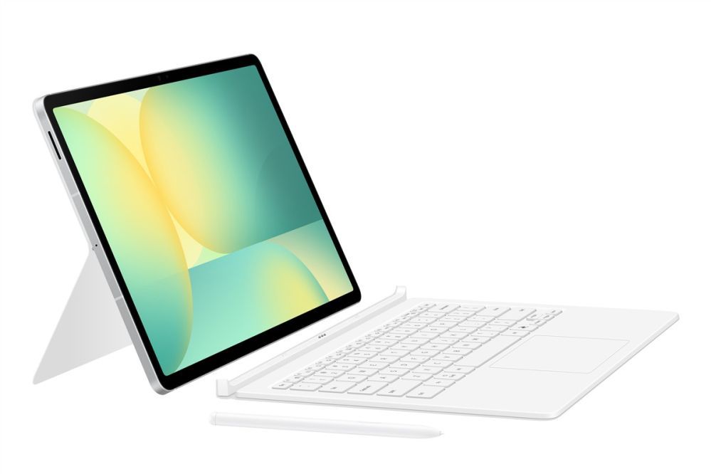 Kaaned Samsung  DX625UW Book Cover Keyboard -AI Key Samsung Galaxy Tab S10 FE+, White