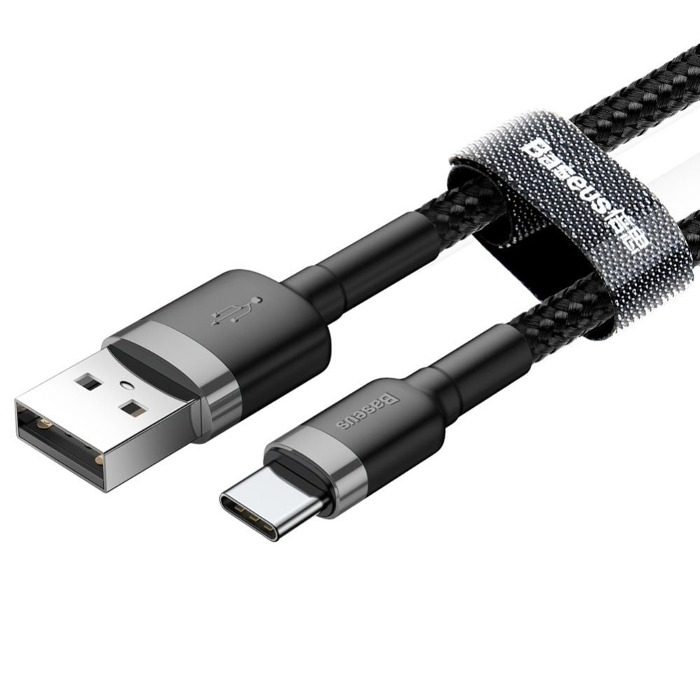 Kaabel Baseus  Baseus Cafule USB-A / USB-C QC 3.0 3A cable 0.5 m - black-gray