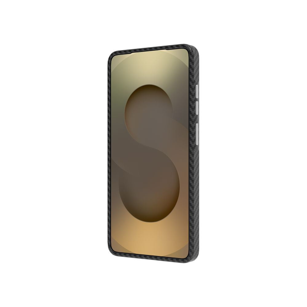 Back panel cover Just Must JM PLATINUM CARBON with MagSafe for Galaxy S26 Ultra Black