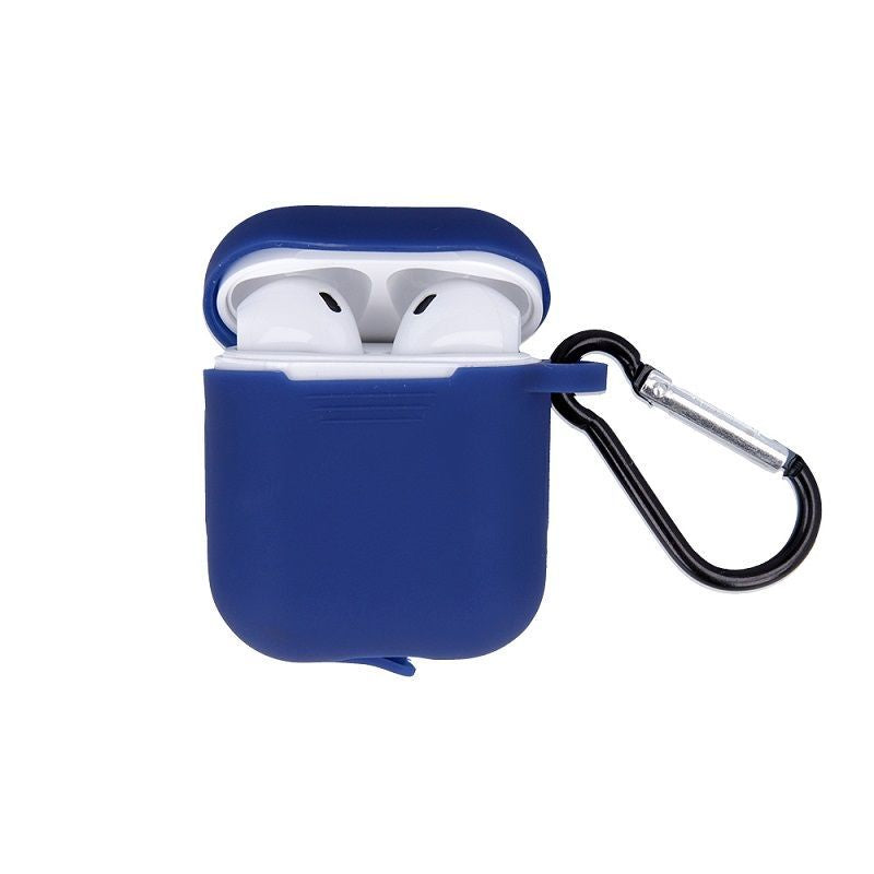 Headphone case GreenGo  Apple AirPods Silicone Case with Hook Dark Blue