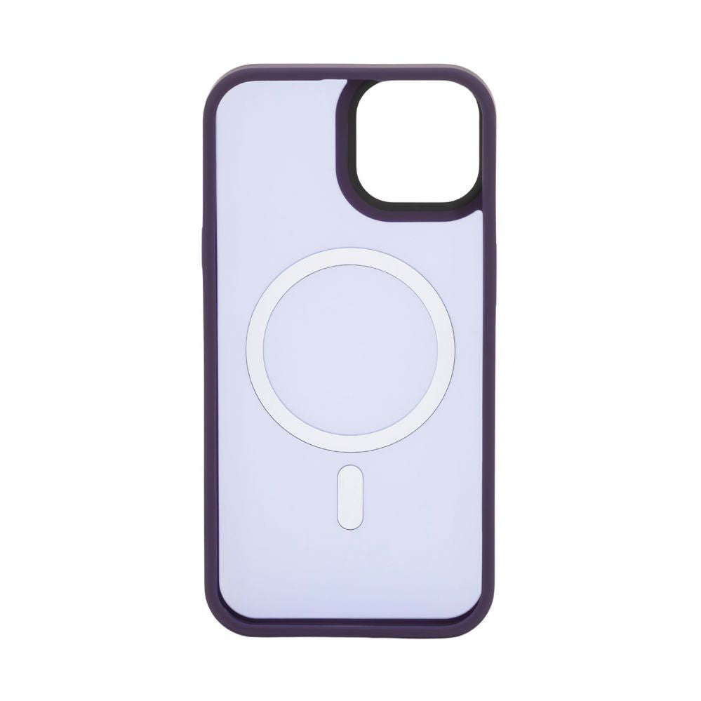 Back panel cover Evelatus Apple iPhone 14 Hybrid Case With MagSafe PC+TPU Deep Purple