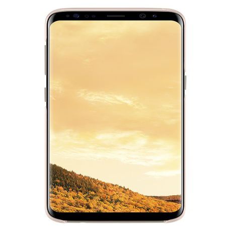 Back panel cover Samsung  QG955CPE Clear Cover for Galaxy S8+ G955 Pink