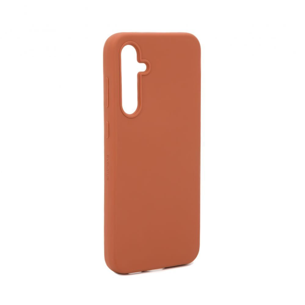 Tagakaaned Evelatus Samsung Galaxy S23 FE Premium Soft Touch Silicone Case Saddle Brown