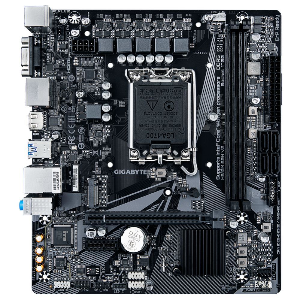 Intel protsessori emaplaat Gigabyte  H610M S2H V2 1.0 DDR5