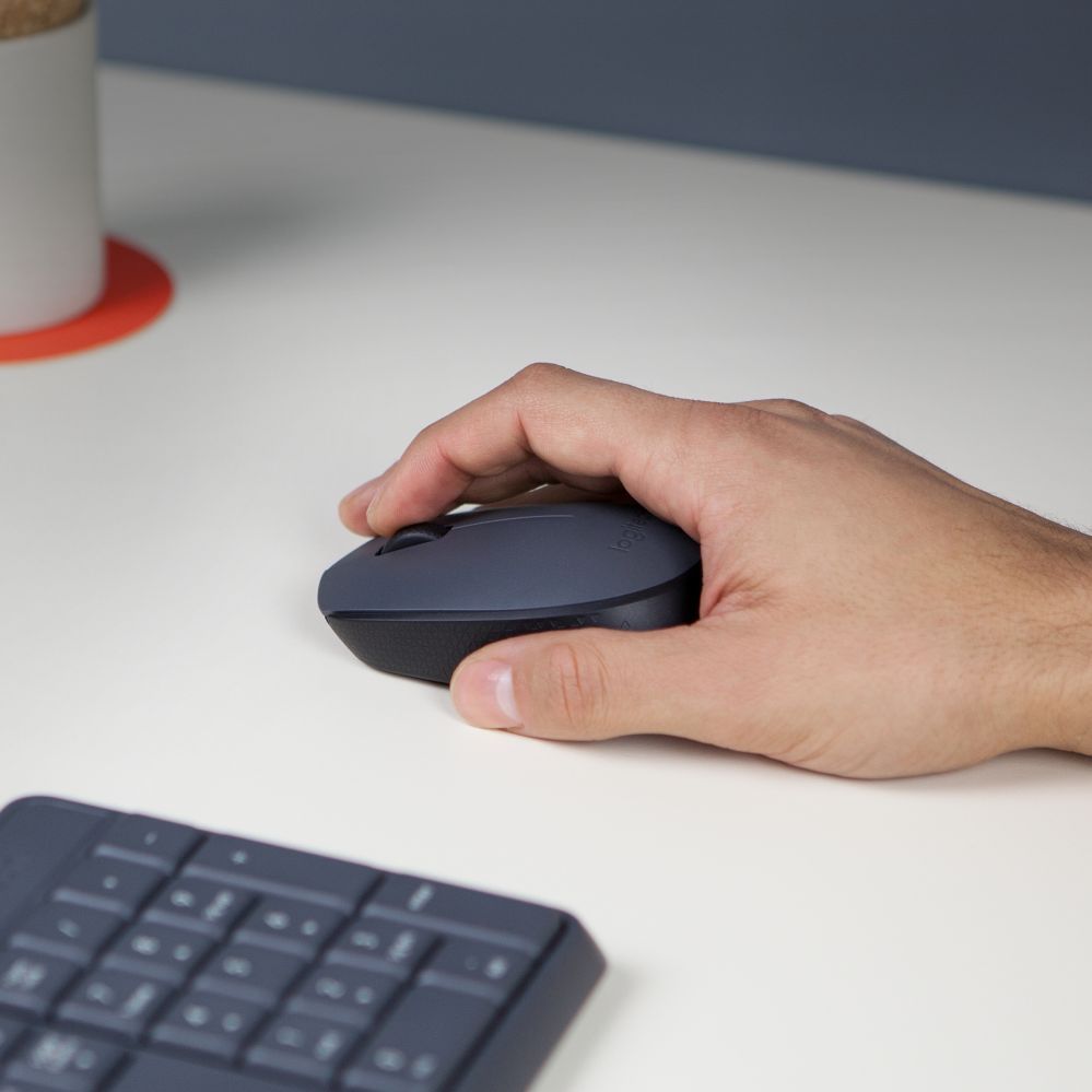 Компьютерная мышь Logitech  M170 Wireless Mouse, Black, Grey