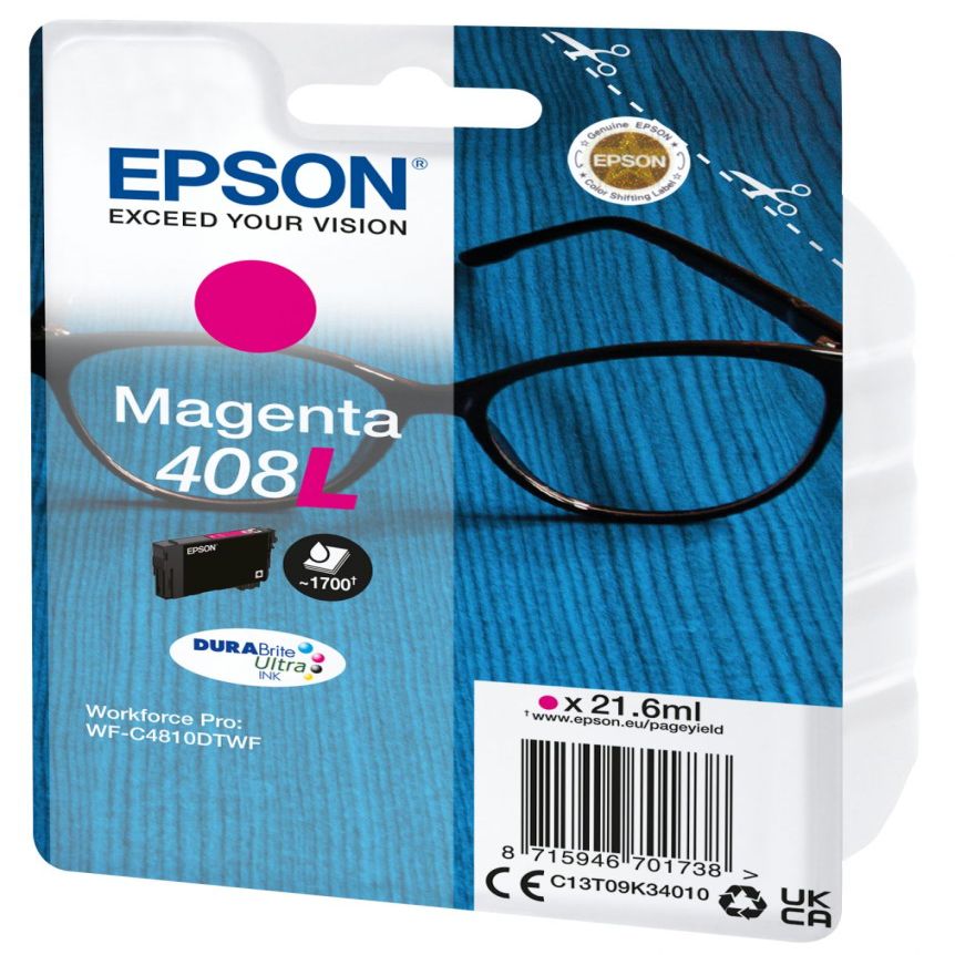 Printer accessories EPSON  DURABrite Ultra 408L Ink cartrige, Magenta