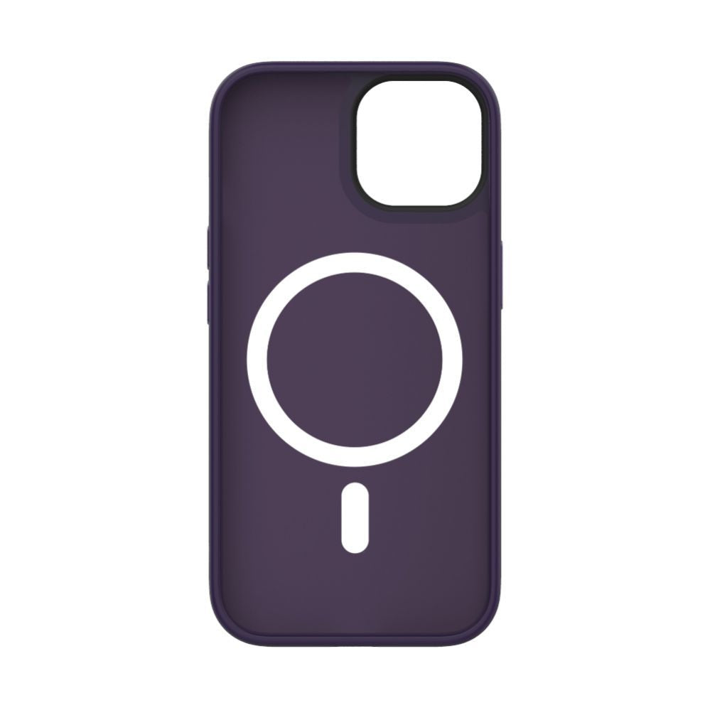 Чехол на заднюю панель Evelatus Apple iPhone 15 Hybird Case With Magsafe PC+TPU Deep Purple