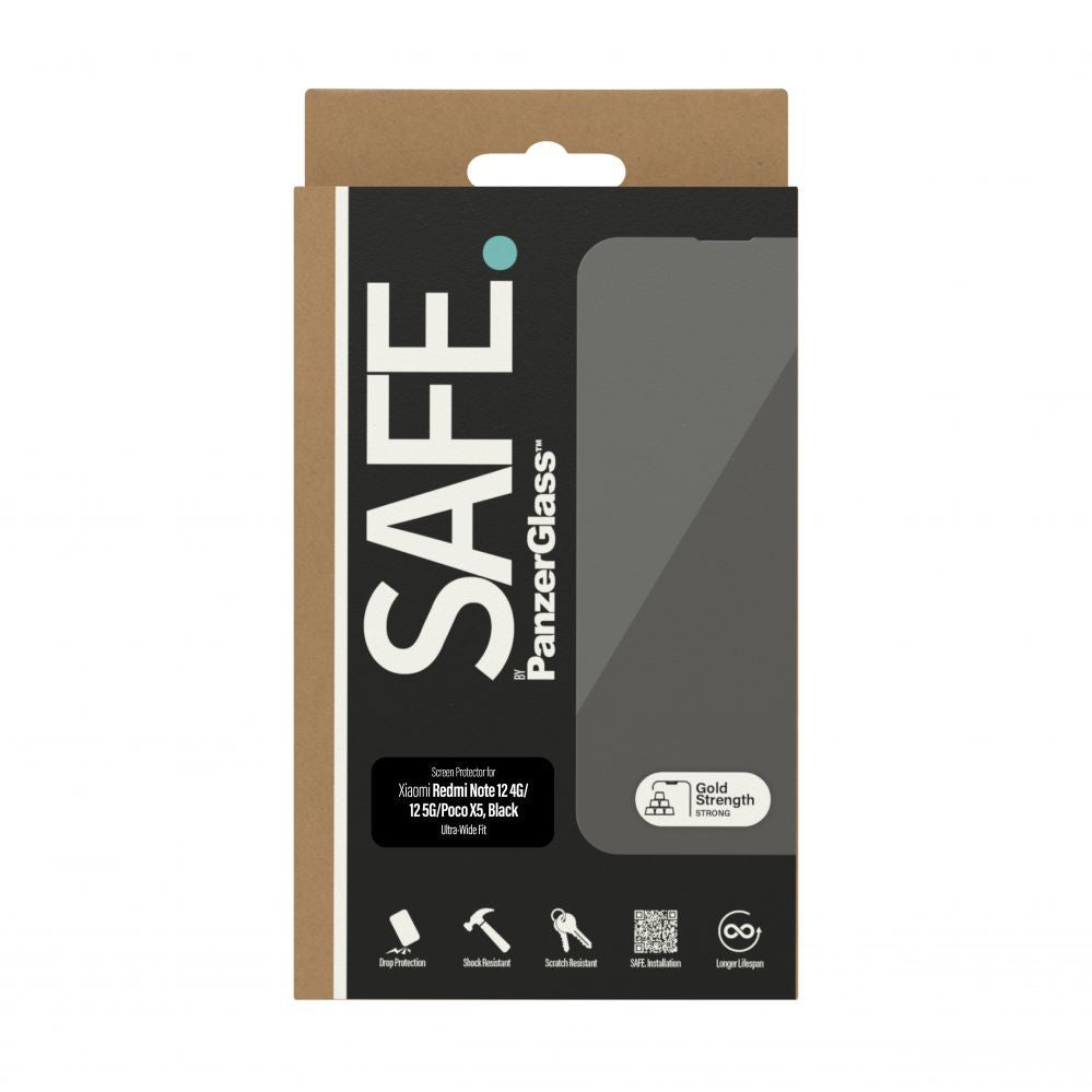 Tagakaaned PanzerGlass  SAFE by  Screen Protector Xiaomi Redmi Note 12 5G | 12 4G | Poco X5 | Ultra-Wide Fit |