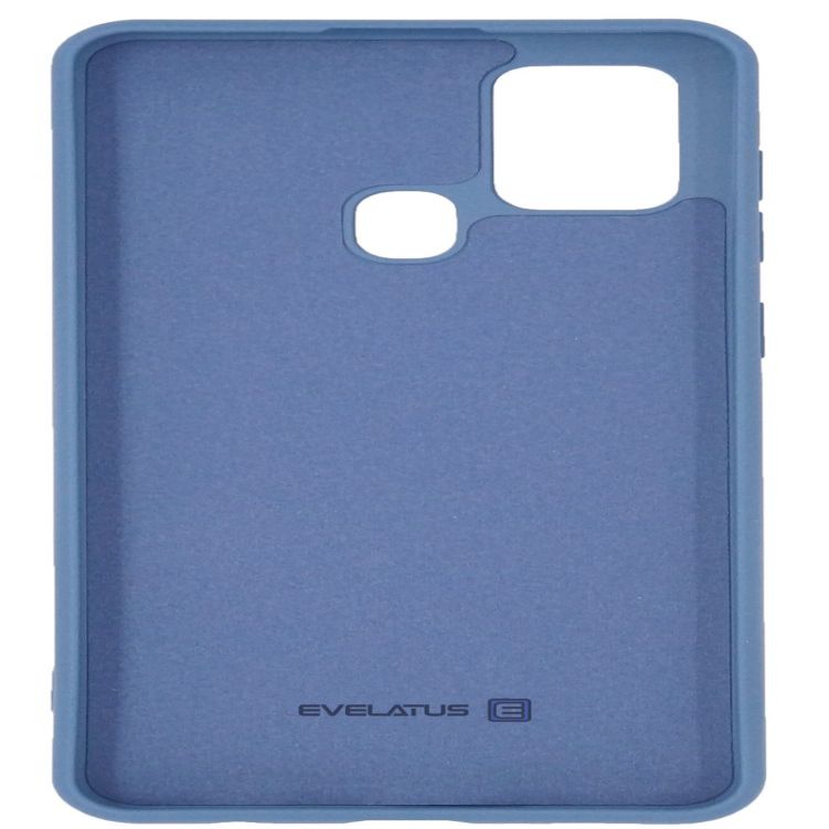 Back panel cover Evelatus Samsung Galaxy A21s Nano Silicone Case Soft Touch TPU Blue