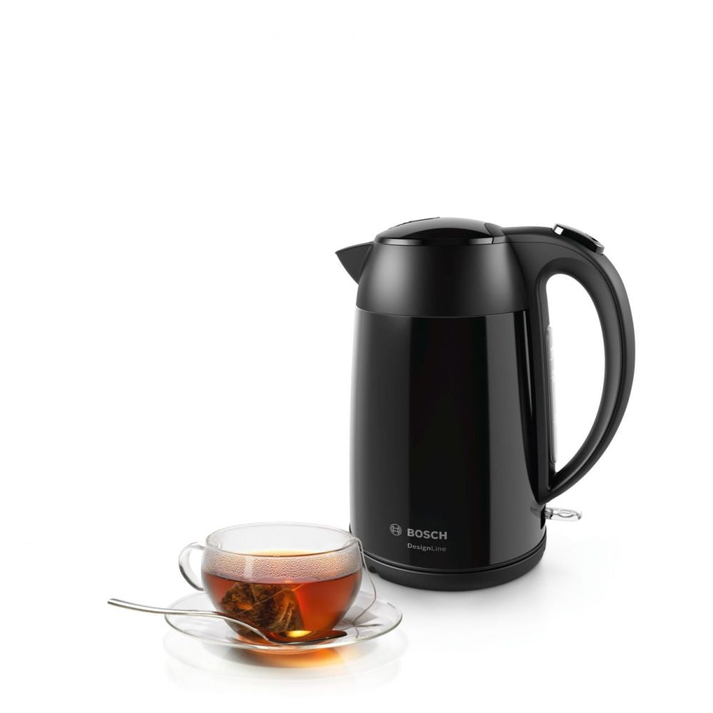 Чайник Bosch  | Kettle | DesignLine TWK3P423 | Electric | 2400 W | 1.7 L | Stainless steel | 360° rotational base | Jet black polished