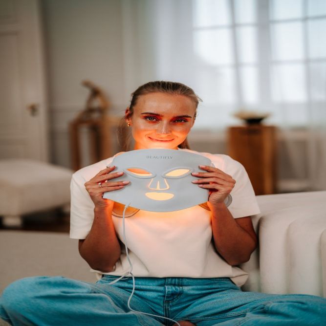 Face cleaning Beautifly  Beautifly AuraSkin Pro LED Light Therapy Face Mask