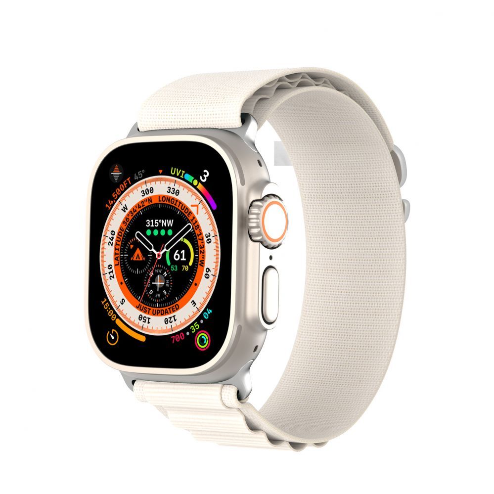 Rihm Dux Ducis  Sport Buckle Strap for Apple Watch 38/40/41/42MM Starlight