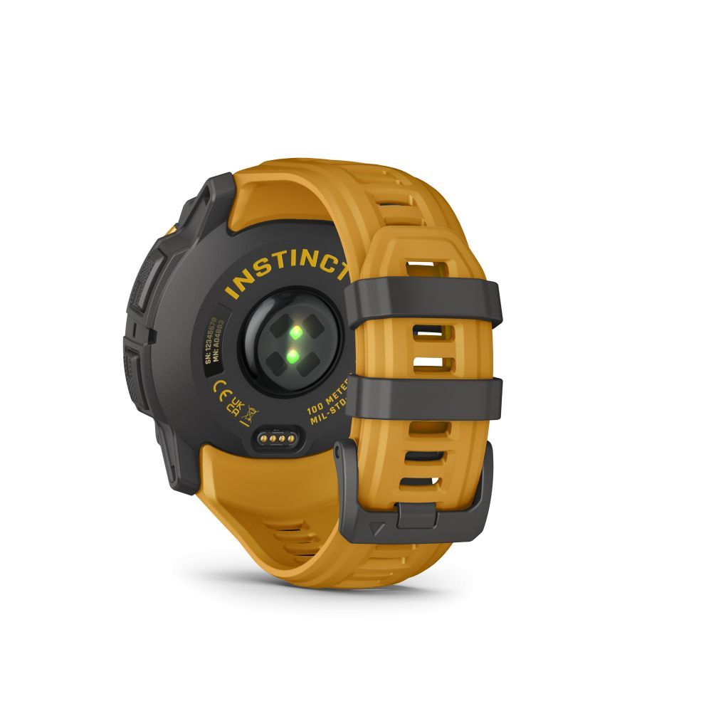 Nutikell Garmin  Instinct 3 – 50 mm, Solar
Sunburst with Sunburst/Grey Band