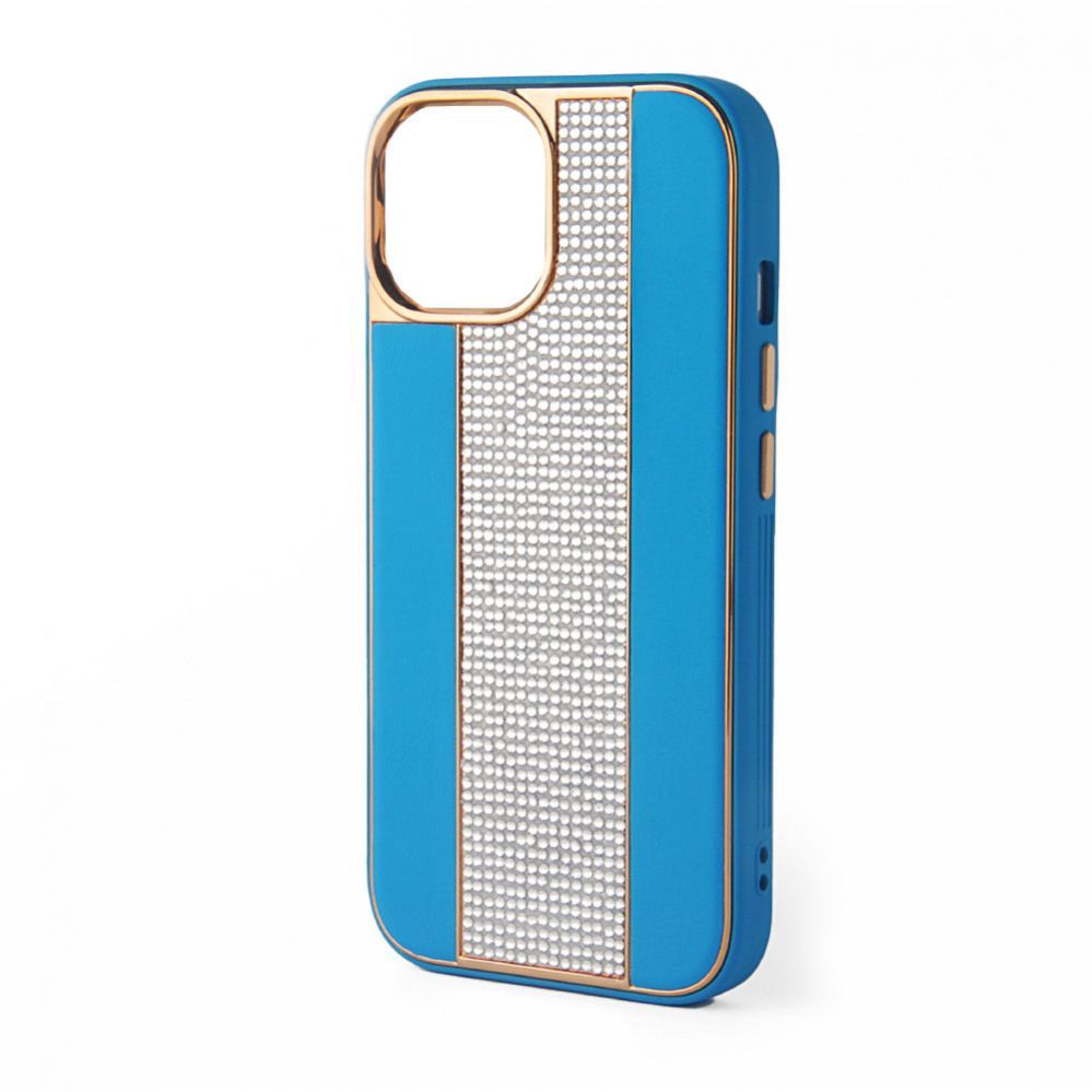 Tagakaaned iLike Apple iPhone 11 Diamonds and Leather Case Blue