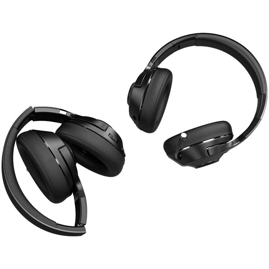 Kõrvaklapid mikrofoniga LORGAR  LORGAR Noah 500, Wireless Gaming headset with microphone, JL7006, BT 5.3, battery life up to 58 h (1000mAh), USB (C) charging cable (0.8m), 3.5 mm AUX cable (1.5m), size: 195*185*80mm, 0.24kg, black