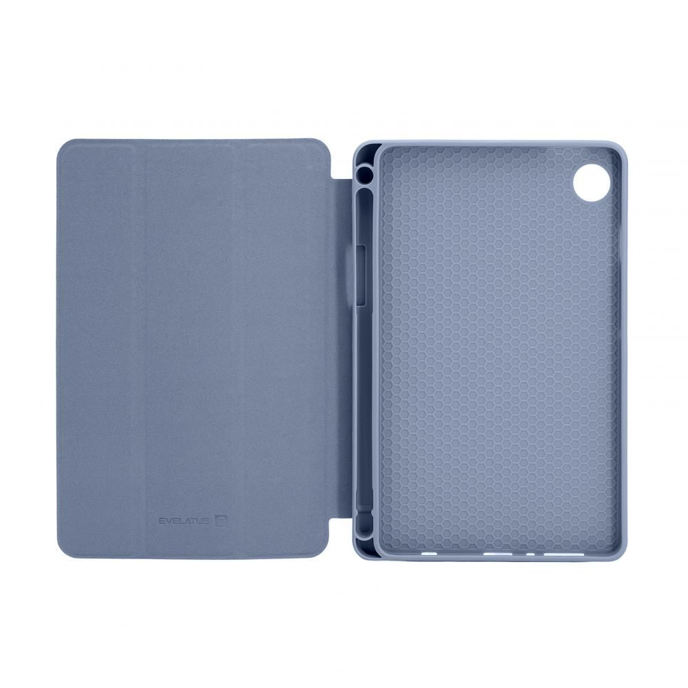 Чехол книжка Evelatus  Galaxy Tab A9 Tablet case with imitate microfiber inside Lavender Gray
