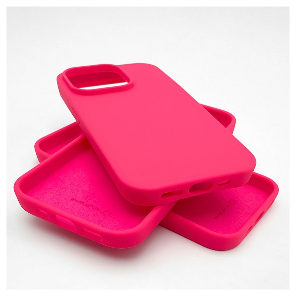 Tagakaaned Evelatus Apple iPhone 14 Pro Max 6.7 Premium Soft Touch Silicone Case Rosy Red