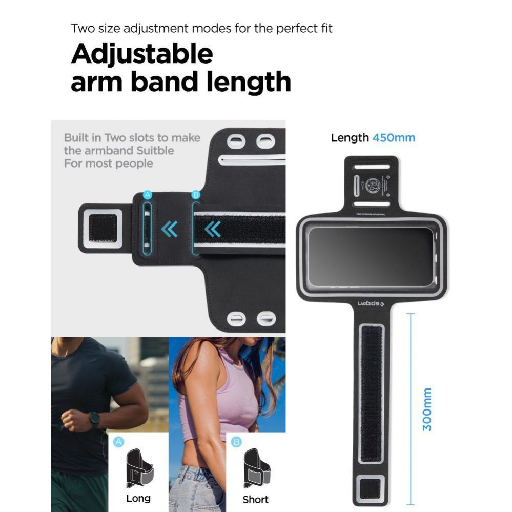 Другой аксессуар для телефона Spigen  Spigen A703 sports armband 6.9'' - black
