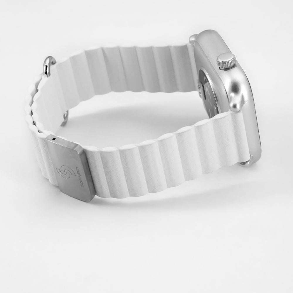 Rihm Connect  22mm Cortical back buckle magnetic suction Watch Straps (130mm M/L) White
