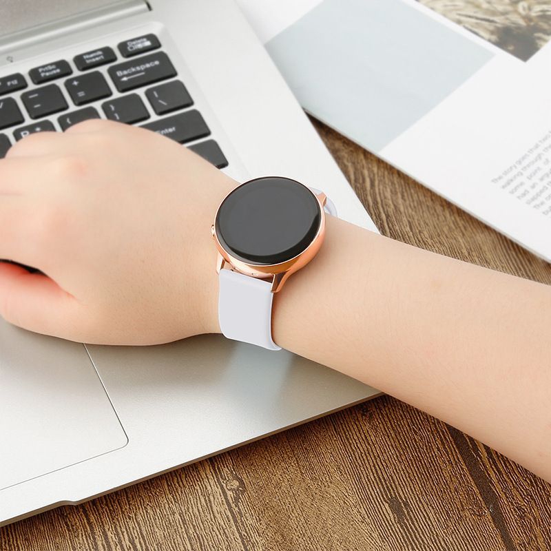 Rihm Hurtel  Silicone Strap TYS band for Samsung Galaxy Watch 40 / 41 / 42 / 43 / 44 mm - gray