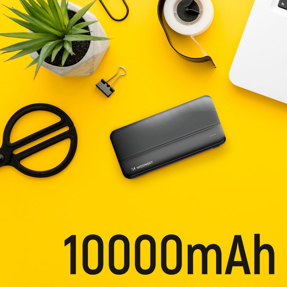 Power bank Wozinsky  Wozinsky powerbank Li-Po 10000mAh 2 x USB black (WPBBK1)