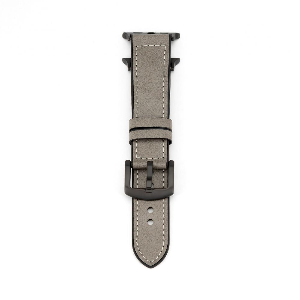 Ремешок Connect  Watch 42/44/45mm Silicone patch Leather Watch Strap (132mm M/L) Silver