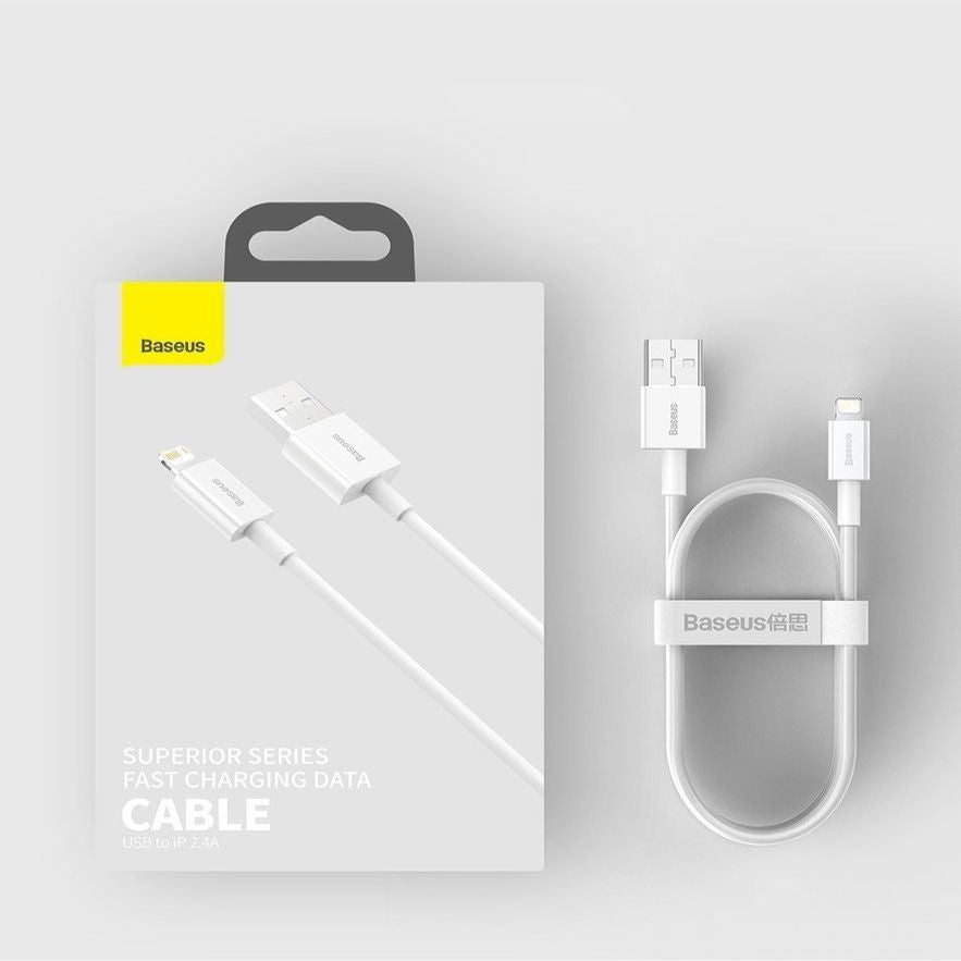 Kaabel Baseus  Baseus Superior USB - Lightning fast charging data cable 2,4 A 1 m black (CALYS-A01)