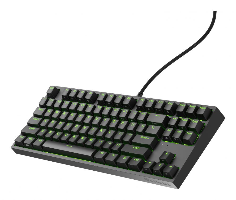 Computer keyboard Genesis  Mechanical Gaming Keyboard THOR 404 TKL RGB Mechanical Gaming Keyboard Wired US Gateron Yellow Pro USB Type-A 1005 g
