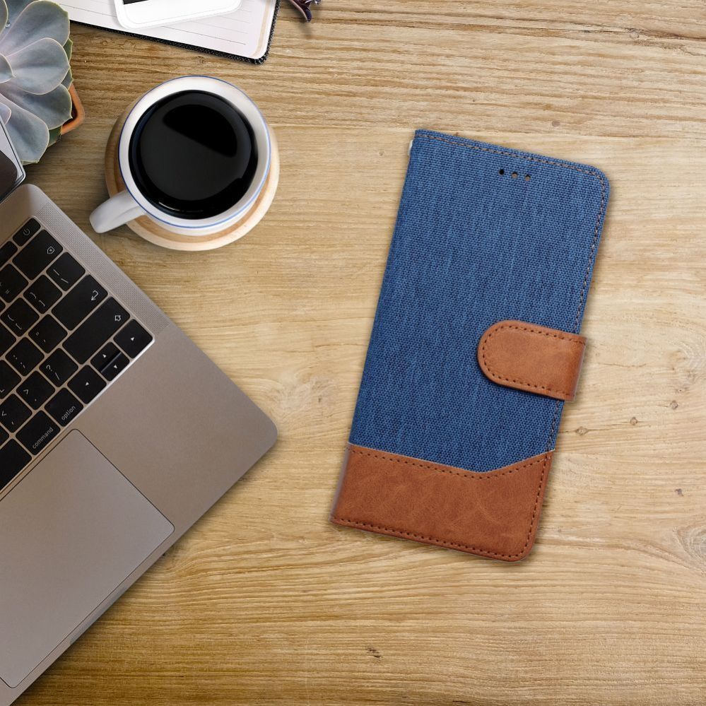 Kaaned - kaaned OEM - Flip case for iPhone 16 PRO MAX Jeans Book blue