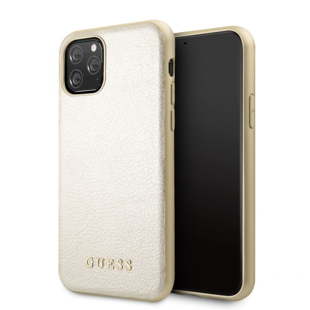 Чехол на заднюю панель Guess Apple iPhone 11 Pro Iridescent PU Leather Hard Case Gold