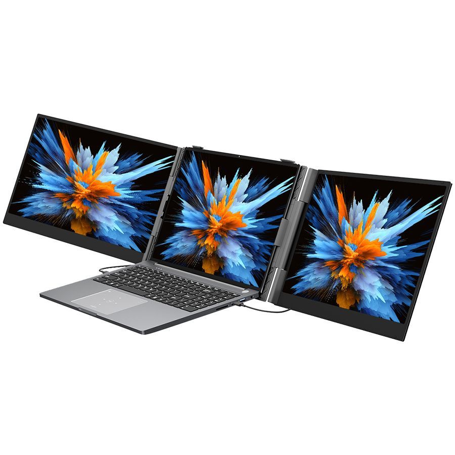 Monitorid Blackview  Portable monitor Blackview DCM6 Dual Screen 14inch 1920x1080 16:9 LCD 60Hz IPS 178 USB-C 3.1x3 for 13-17.3 inch laptops352.2x237.43x15.9mm Grey Black