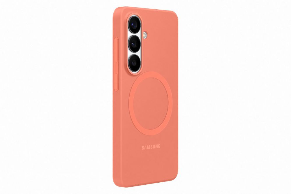 Back panel cover Samsung  ES942CO Silicone Magnet Case Samsung Galaxy S26, Coral Red