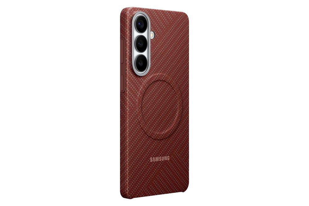 Чехол на заднюю панель Samsung  KS947SR Carbon Magnet Case Samsung Galaxy S26 Plus, Coral Red