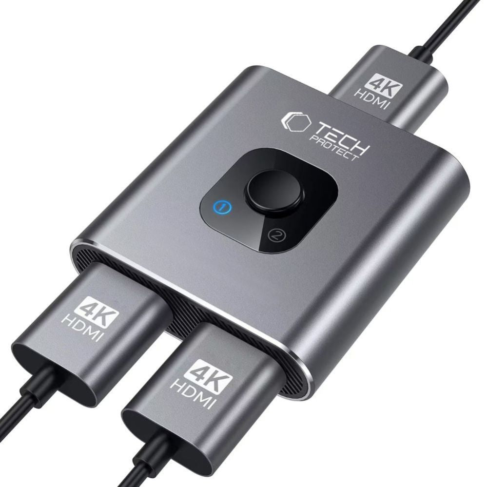 Другие товары Tech-Protect  Tech-Protect HB07 HUB Adapter 2in1 HDMI 4K 60HZ - gray