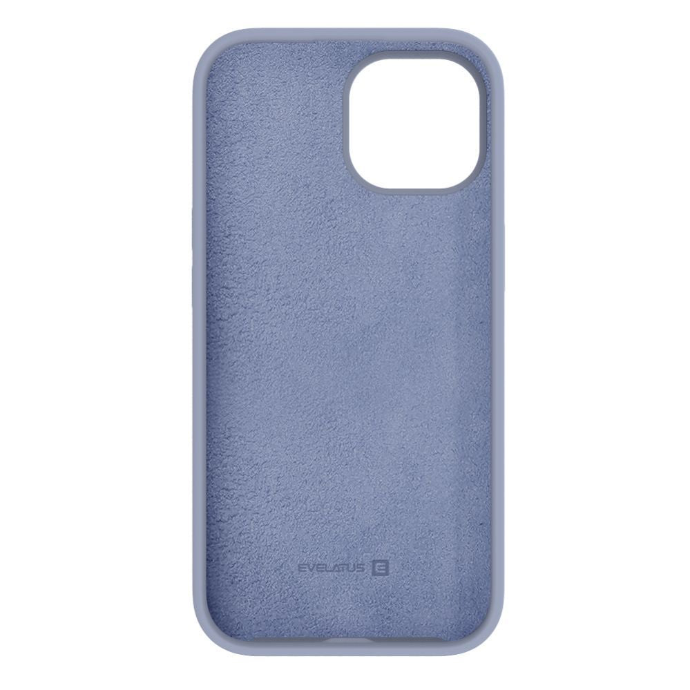 Tagakaaned Evelatus Apple iPhone 15 Premium Soft Touch Silicone Case Lavender Gray