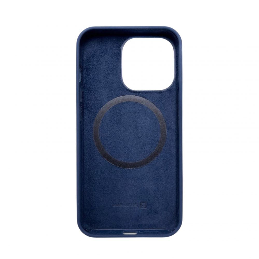 Back panel cover Evelatus Apple iPhone 14 Pro Premium Magsafe Soft Touch Silicone Case Midnight Blue