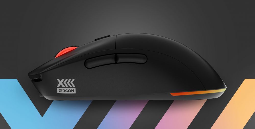 Arvutihiir Genesis  Zircon XIII Custom | Wireless | Gaming Mouse | 2.4 GHz, USB | Black